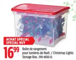 Canadian Tire Sterilite Christmas Lights Storage Box offer