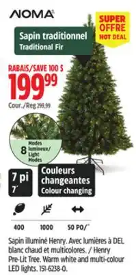 Canadian Tire Henry Pre-Lit Tree offer