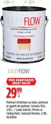 Canadian Tire FLOW Latex Interior, Primer or Ceiling Paint offer