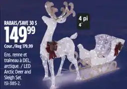 Canadian Tire LED Arctic Deer and Sleigh Set offer