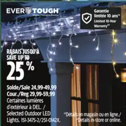 Canadian Tire Ever Tough Selected Outdoor LED Lights offer