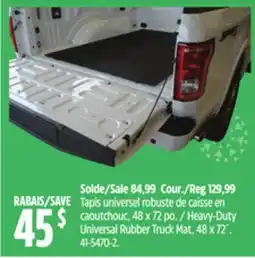 Canadian Tire Heavy-Duty Universal Rubber Truck Mat, 48 x 72˝ offer