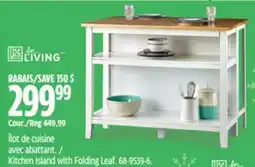 Canadian Tire For Living Kitchen Island with Folding Leaf offer
