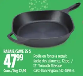 Canadian Tire 12˝ Smooth Release Cast-Iron Frypan offer