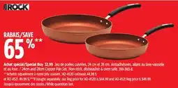 Canadian Tire The Rock 24cm and 28cm Copper Pan Set offer