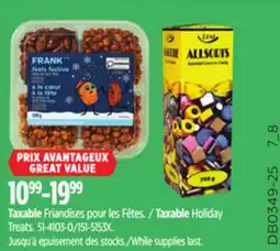Canadian Tire Taxable Holiday Treats offer