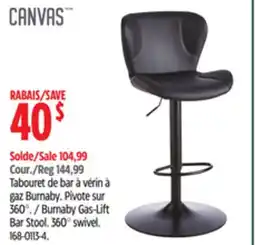 Canadian Tire CANVAS Burnaby Gas-Lift Bar Stool offer
