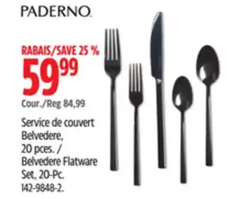 Canadian Tire Paderno Belvedere Flatware Set, 20-Pc offer