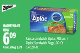 Canadian Tire Ziploc Sandwich Bags, 90-Ct offer