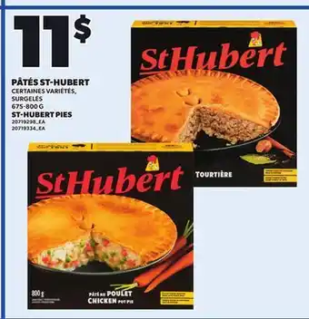 Provigo ST-HUBERT PIES, 675-800 G offer