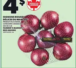 Provigo FARMER'S MARKET RED ONIONS, SAC DE 3 LB offer