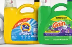 Provigo GAIN, 100 brassées, CHEER, 107 brassées, TIDE, 52/64 brassées TIDE, 107 brassées offer