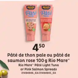 Provigo RIO MARETM PÂTÉ LIGHT TUNA OR PINK SALMON SPREADS, 100g offer