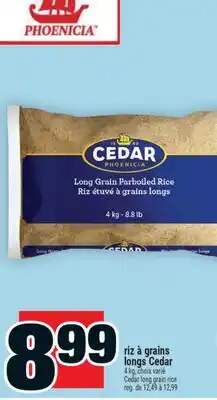 Super C riz à grains longs Cedar | Cedar long grain rice offer