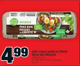 Super C oeufs blancs poules en liberté Mieux‑être Naturalia | Life Smart Naturalia free run white eggs offer