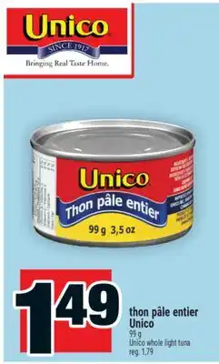 Super C thon pâle entier Unico | Unico whole light tuna offer