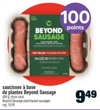 Super C saucisses à base | Beyond Sausage plant-based sausages offer
