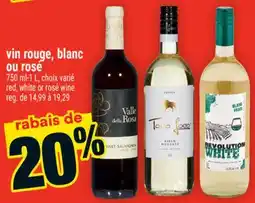Super C VIN ROUGE, BLANC OU ROSÉ | RED, WHITE OR ROSÉ WINE offer