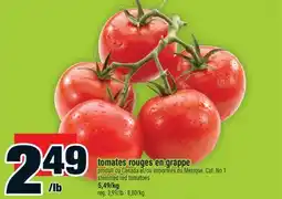 Super C tomates rouges en grappe | stemmed red tomatoes offer