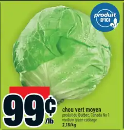 Super C chou vert moyen | medium green cabbage offer