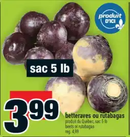 Super C betteraves ou rutabagas | beets or rutabagas offer