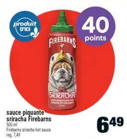 Super C SAUCE PIQUANTE SRIRACHA FIREBARNS | FIREBARNS SRIRACHA HOT SAUCE offer