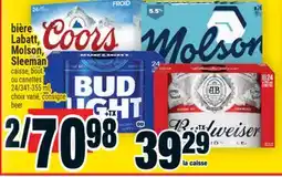 Super C bière Labatt, Molson, Sleeman | beer offer