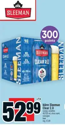 Super C bière Sleeman Clear 2.0 | beer offer