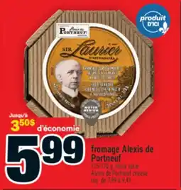 Super C fromage Alexis de Portneuf / Alexis de Portneuf cheese offer