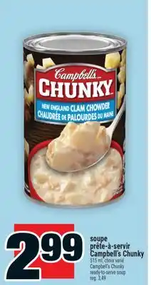 Super C prête‑à‑servir Campbell's Chunky | Campbell's Chunky ready‑to‑serve soup offer