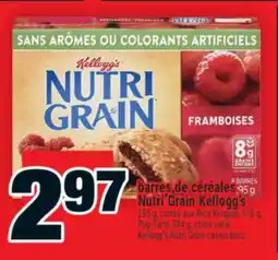 Super C barres de céréales Nutri Grain Kellogg's | Kellogg's Nutri Grain cereal bars offer