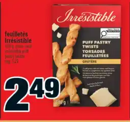 Super C feuilletés Irrésistible | puff pastry twists offer