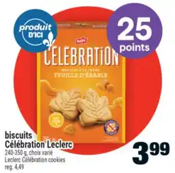 Super C biscuits Célébration Leclerc / Leclerc Célébration cookies offer