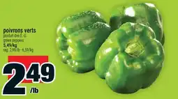 Super C poivrons verts | green peppers offer
