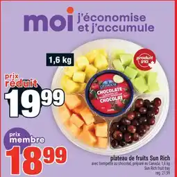 Super C plateau de fruits Sun Rich | Sun Rich fruit tray offer