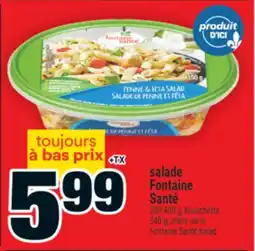 Super C salade Fontaine Santé | Fontaine Santé salad offer