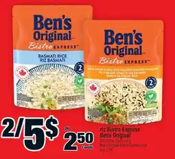 Super C riz Bistro Express Ben's Original | Ben's Original Bistro Express rice offer