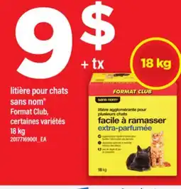 Maxi LITIÈRE POUR CHATS SANS NOM | FORMAT CLUB, 18 KG offer