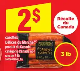 Maxi CAROTTES DÉLICES DU MARCHÉ MC, SAC DE 3 LB offer