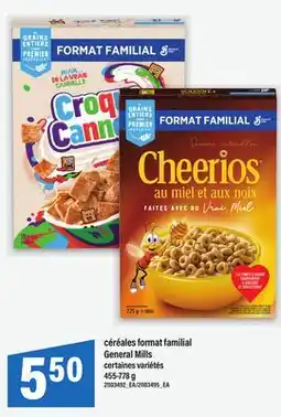 Maxi CÉRÉALES FORMAT FAMILIAL GENERAL MILLS, 455-778 G offer