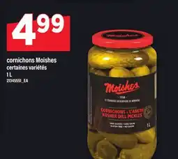 Maxi CORNICHONS MOISHES, 1 L offer