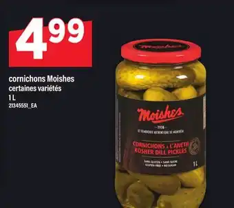 Maxi CORNICHONS MOISHES, 1 L offer
