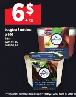 Maxi BOUGIE À 3 MÈCHES GLADE, 1 UN offer