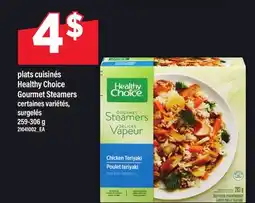 Maxi PLATS CUISINÉS HEALTHY CHOICE | GOURMET STEAMERS, 259-306 G offer