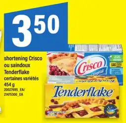 Maxi SHORTENING CRISCO OU SAINDOUX TENDERFLAKE, 454 G offer