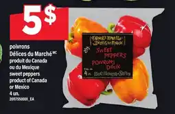 Maxi POIVRONS DÉLICES DU MARCHÉ | SWEET PEPPERS, 4 UN offer