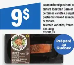 Maxi SAUMON FUMÉ PASTRAMI OU TARTARE JONATHAN GARNIER | PASTRAMI SMOKED SALMON OR TARTARE , 100-140 G offer