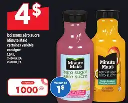 Maxi BOISSONS ZÉRO SUCRE MINUTE MAID, 1,54 L offer