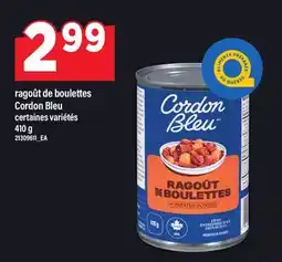 Maxi RAGOÛT DE BOULETTES CORDON BLEU, 410 G offer
