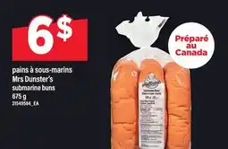 Maxi PAINS À SOUS-MARINS MRS DUNSTER'S | SUBMARINE BUNS, 675 G offer